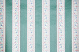 1990s Floral Stripe Vintage Wallpaper