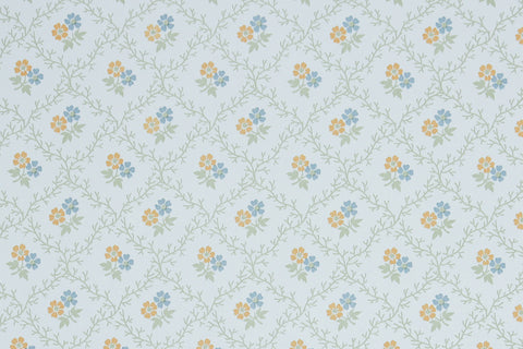 1990s Floral Vintage Wallpaper