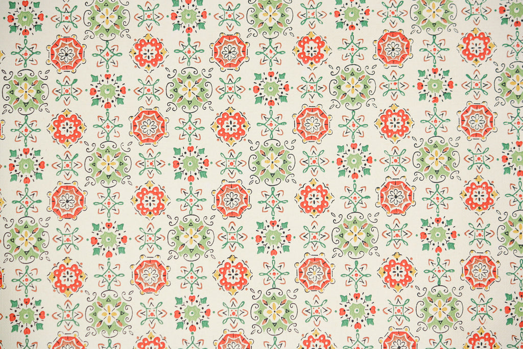 1960s Geometric Vintage Wallpaper