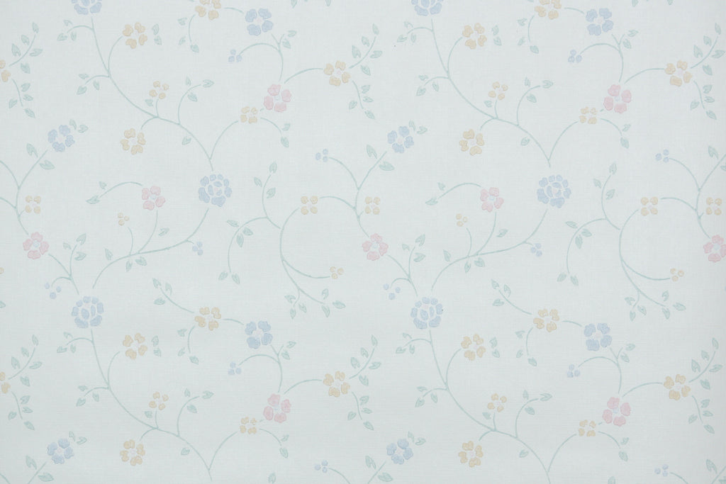 1990s Floral Vintage Wallpaper
