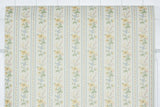 1980s Floral Stripe Vintage Wallpaper