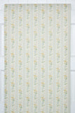 1980s Floral Stripe Vintage Wallpaper