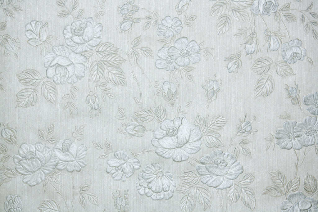 1980s Floral Vintage Wallpaper