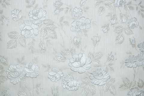 1980s Floral Vintage Wallpaper