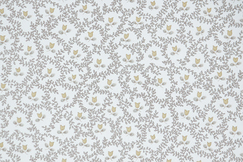 1980s Floral Vintage Wallpaper