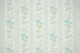 1970s Floral Stripe Vintage Wallpaper