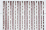 1980s | 1990s Floral Stripe Vintage Wallpaper