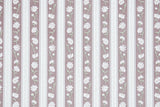 1980s | 1990s Floral Stripe Vintage Wallpaper