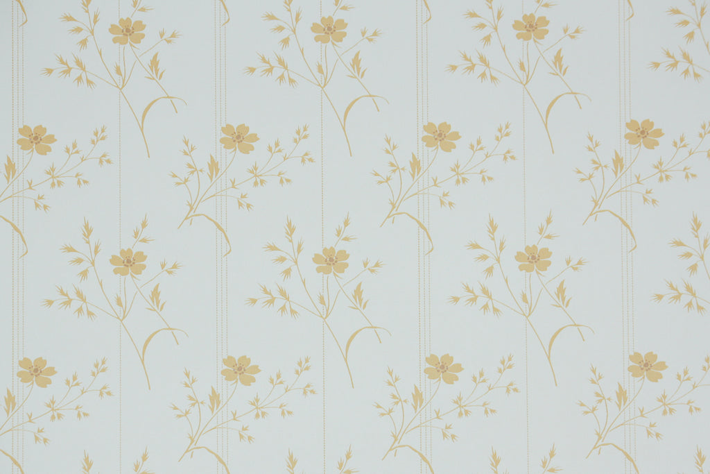 1980s Botanical Vintage Wallpaper