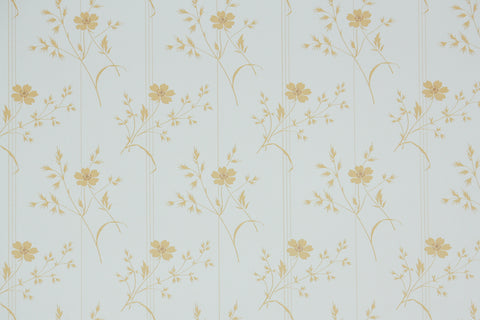1980s Botanical Vintage Wallpaper