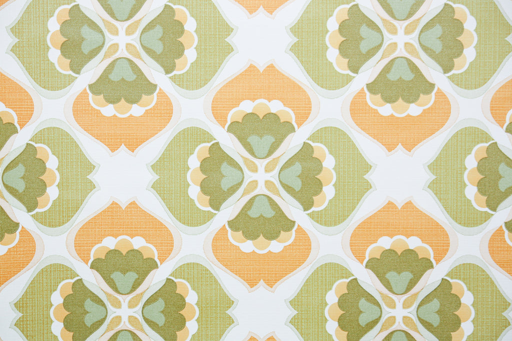 1970s Geometric Vintage Wallpaper