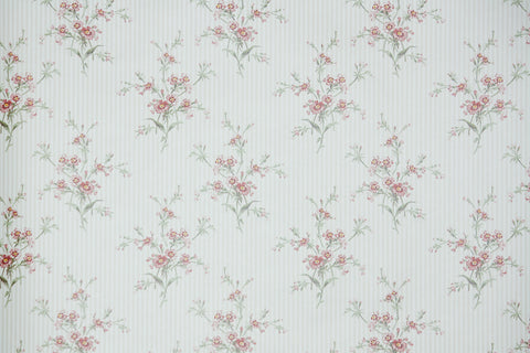 1990s Floral Vintage Wallpaper