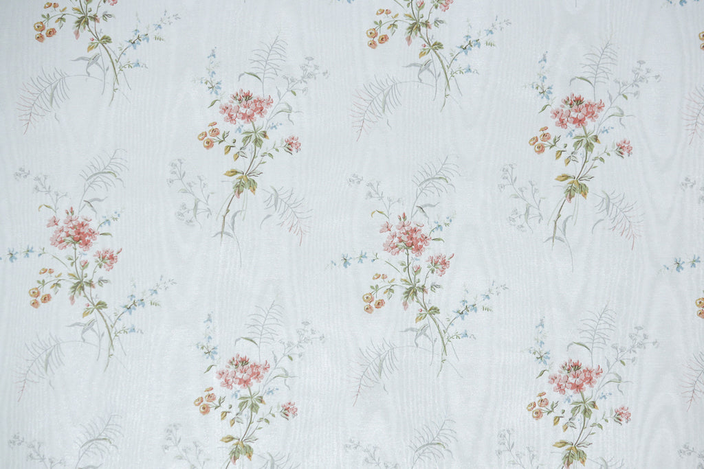 1980s Floral Vintage Wallpaper