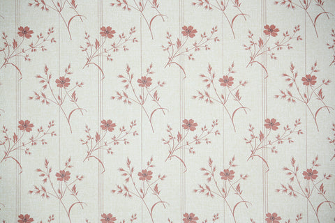 1980s Floral Vintage Wallpaper