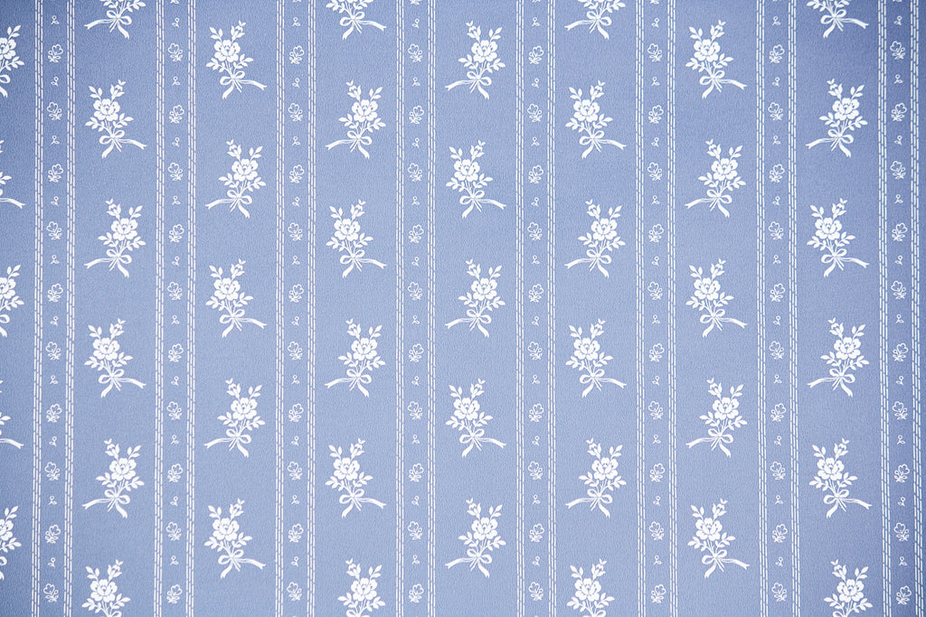 1980s Floral Vintage Wallpaper
