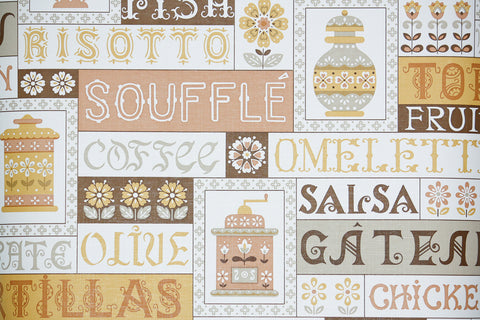 1970s Kitchen Vintage Wallpaper