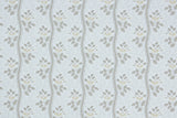 1980s Floral Sripe Vintage Wallpaper
