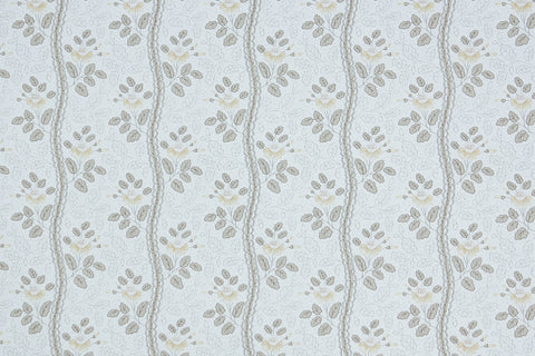 1980s Floral Sripe Vintage Wallpaper