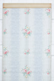 1940s Floral Stripe Vintage Wallpaper