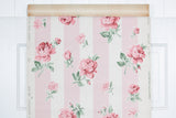 1950s Floral Stripe Vintage Wallpaper