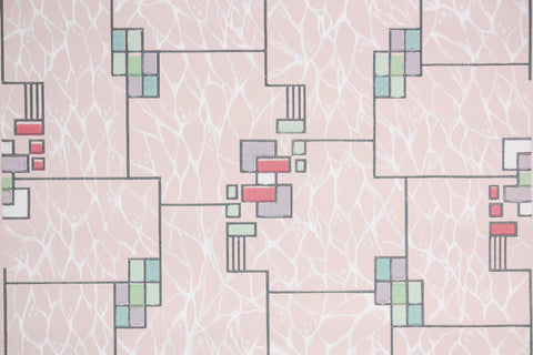 1950s Geometric Vintage Wallpaper