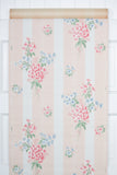 1950s Floral Stripe Vintage Wallpaper