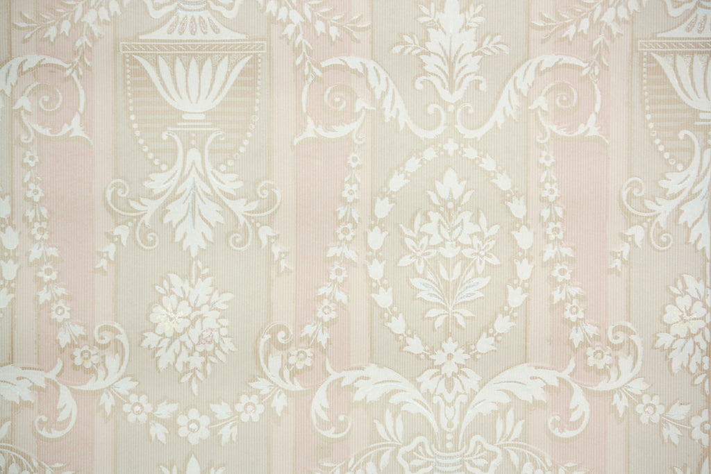 1920s Damask Vintage Wallpaper