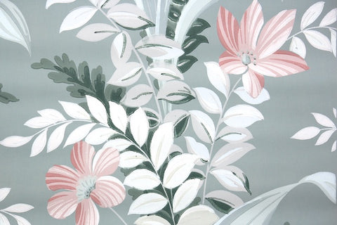 1940s Floral Vintage Wallpaper