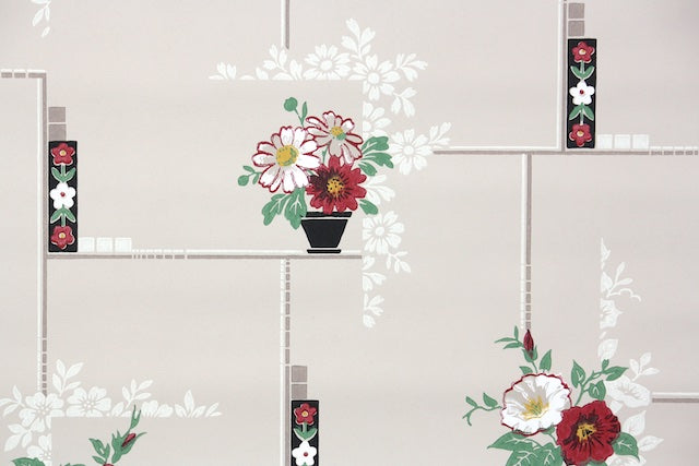 1940s Kitchen Vintage Wallpaper