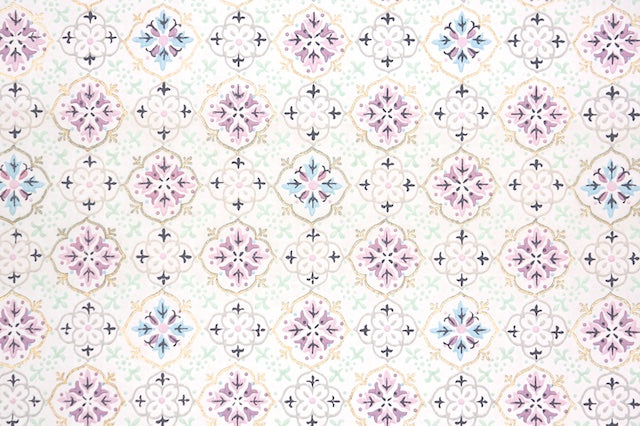 1950s Geometric Vintage Wallpaper