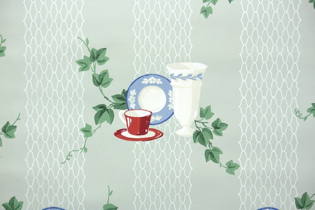 1940s Kitchen Vintage Wallpaper