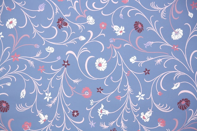 1950s Floral Vintage Wallpaper