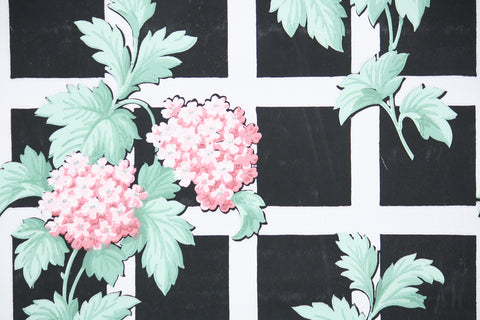 1950s Floral Vintage Wallpaper