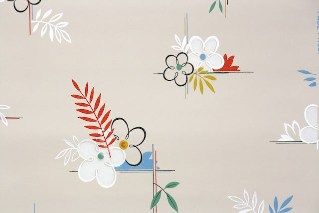 1940s Kitchen Vintage Wallpaper