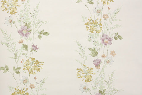1950s Floral Vintage Wallpaper
