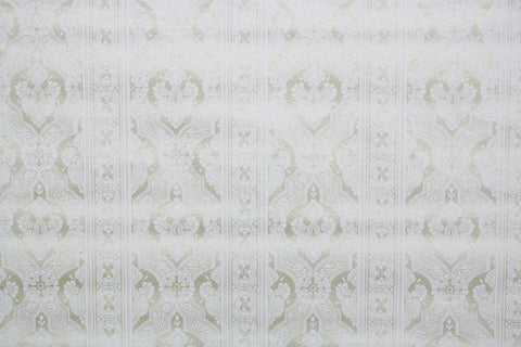 1970s Vinyl Damask Vintage Wallpaper
