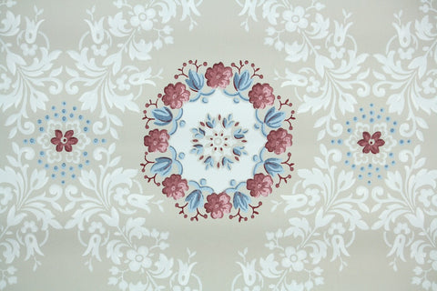 1940s Floral Vintage Wallpaper