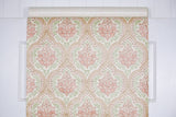 1970s Damask Vintage Wallpaper