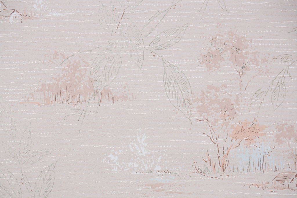 1950s Botanical Vintage Wallpaper