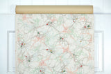 1940s Faux Marble Vintage Wallpaper
