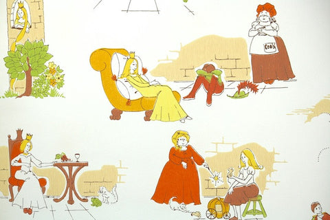 1970s Childrens Vintage Wallpaper