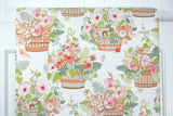 1970s Floral Vintage Wallpaper
