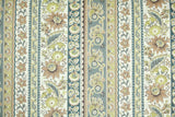 1970s Floral Stripe Vintage Wallpaper