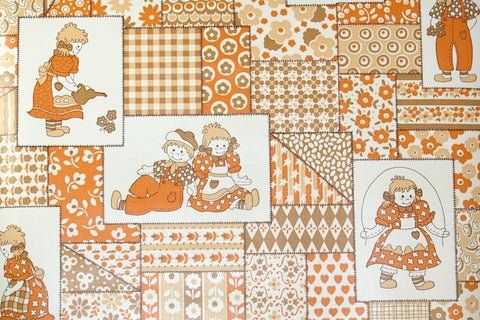 1970s Childrens Vintage Wallpaper