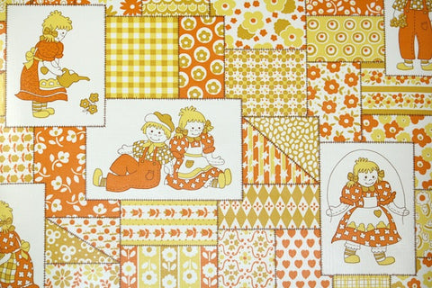 1970s Childrens Vintage Wallpaper