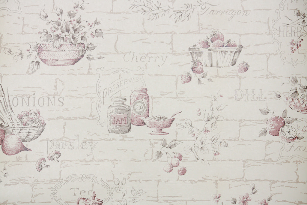 1960s Kitchen Vintage Wallpaper
