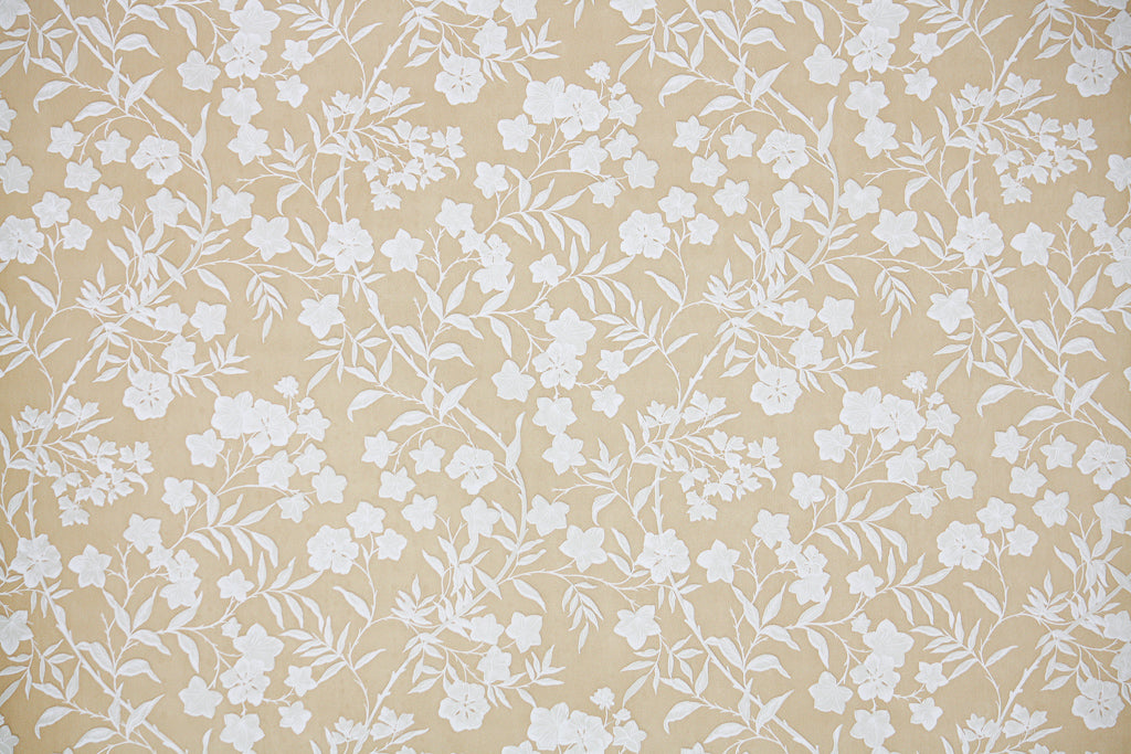 1980s Floral Vintage Wallpaper