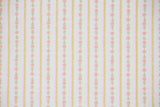 1960s Floral Stripe Vintage Wallpaper