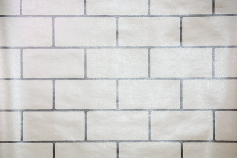 1940s Faux Tile Vintage Wallpaper