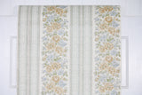 1970s Floral Stripe Vintage Wallpaper